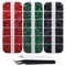 4500pcs+ Flatback Glass Hotfix Iron On Rhinestones Crystal for DIY Making with 1 Tweezer & 1 Picking Pen for Shoe, Cloth, Face Art, Bag, Manicure (3-Sizes,3-Colors, X'Mas Color Series)